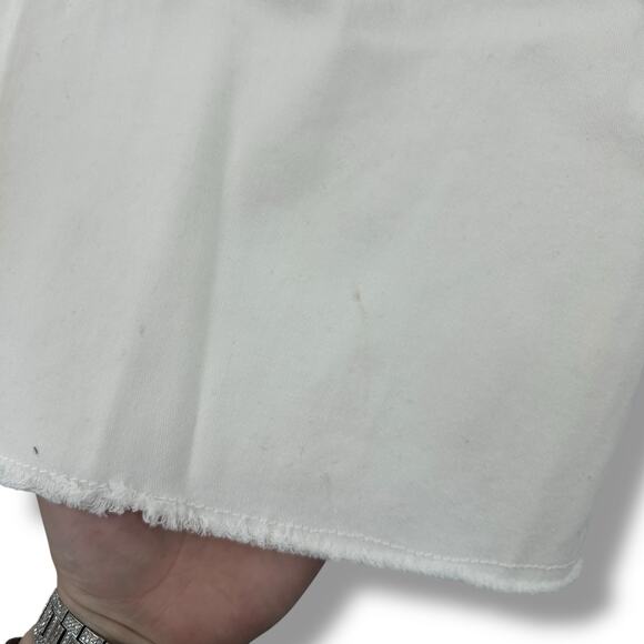 NEW Venus White Eyelet Shorts Size 20 Cut Out Beachy Summer Bermuda Frayed Hem - Picture 7 of 7